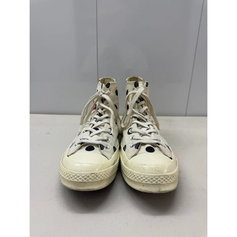 Comme des Garcons PLAY Converse Chuck 70 High Polka Dot White 157251C Mens 9 W11